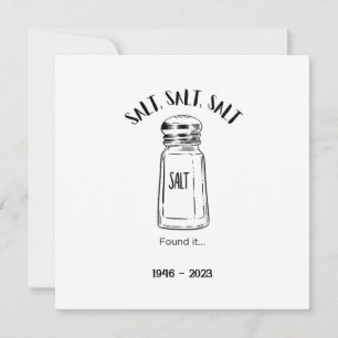 Invitation Loin shaker de sel - fond