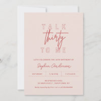 LOLA 30e fête d'anniversaire parler trente à moi