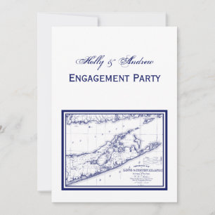 Invitation Long Island The Hamptons Map VC