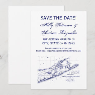 Invitation Long Island The Hamptons Map VC Mariage