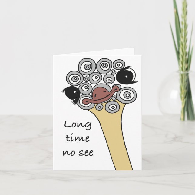 Invitation Long time no see card (Devant)