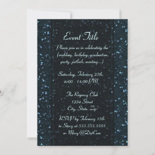 Invitation Look de Parties scintillant nocturne étoilée