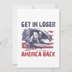 Invitation Loser nous reprenons l'Amérique Trump
