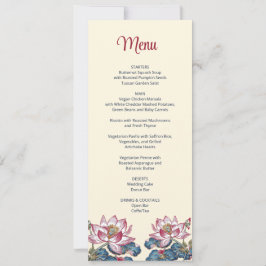 Invitation Lotus Mariage de style Art Tibétain