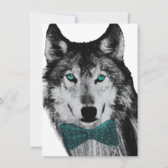 Invitation Loup aux yeux bleus (Dos)
