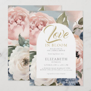 Invitation Love Bloom Peony Garden Boho Arch Fête des mariées