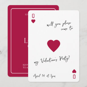 Invitation Love Club As de Cœur pour la Saint-Vale