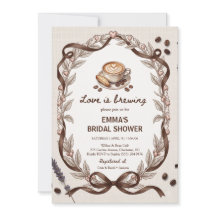 Love Is Brewing Café Gingham Fête de Mariage