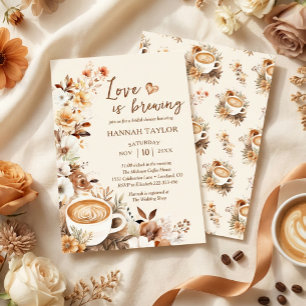 Invitation Love is Brewing Coffee Bridal Shower