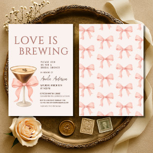 Invitation Love Is Brewing Coquette Enterrement de Vie de Jeu