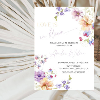 Invitation Love Is in Bloom Bridal Shower-Floral Spring Party