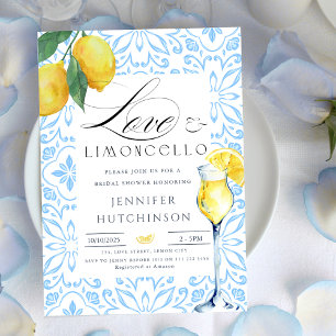 Invitation Love & Limoncello Italien Cocktail Fête des mariée