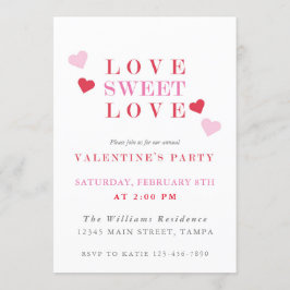 Invitation Love Sweet Love Saint Valentin