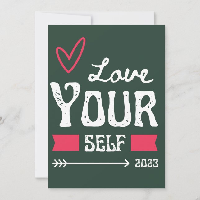 Invitation Love Yourself - Costume Décor Self-Love (Devant)