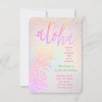 luau faux coloré parties scintillant ananas annive