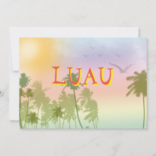 Invitation Luau pour les seize ans Hawaïen