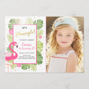Invitation Luau tropical d'anniversaire d'invitation de