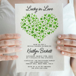 Invitation Lucky In Love Fête des mariées de la Saint Patrick