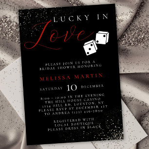Invitation Lucky in Love Vegas Casino Fête des mariées