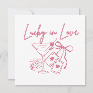 Invitation Lucky Love Vegas Casino Bachelorette