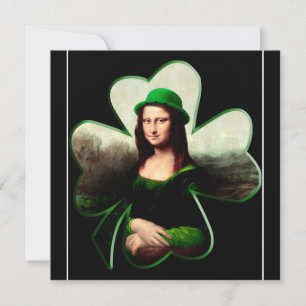 Invitation Lucky Mona Lisa St. Patrick's Day