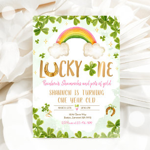Invitation Lucky One Birthday St Patrick 1st Birthday Party