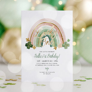 Invitation Lucky One ! Saint-Patrick 1er anniversaire Arc-en-