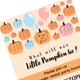Invitation Lui ou elle Citrouille Halloween Genre Reveillez