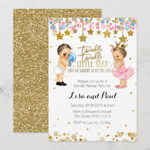 Invitation Lui ou elle genre indiquent l'invitation