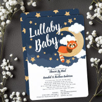 Lullaby Baby Red Panda Moon Baby shower par courri