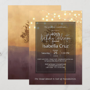Invitation Lumière Debout   Design Minimaliste