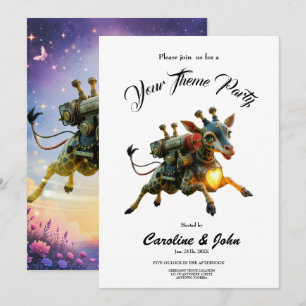 Invitation Lumière du cœur, voyageur des cieux éclairés par l
