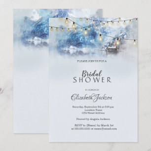 Invitation Lumières à cordes du lac Mountain Winter