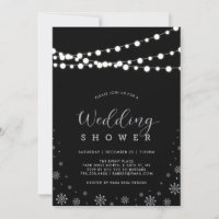 Lumières à cordes noires et argentées Douche de ma