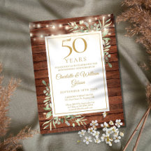 Lumières de chaîne de 50e anniversaire de mariage 