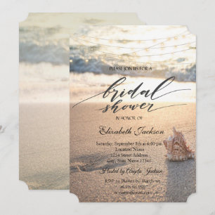 Invitation Lumières de Chaîne de Coucher de Soleil de Plage R