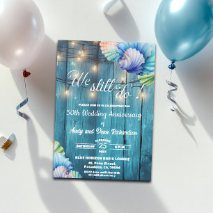 Invitation Lumières de corde de 50e anniversaire de mariage W