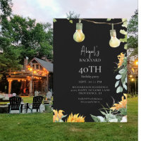 Lumières de jardin noires Anniversaire Tournesol F