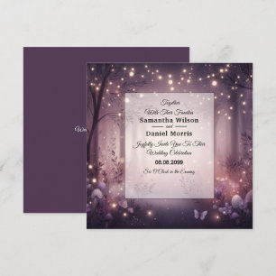 Invitation Lumières de la fée dans le Mariage de la lueur des