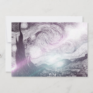 Invitation Lumières de la nuit étoilée