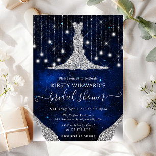 Invitation Lumières de mariage "Diamond Dress" et guirlandes 