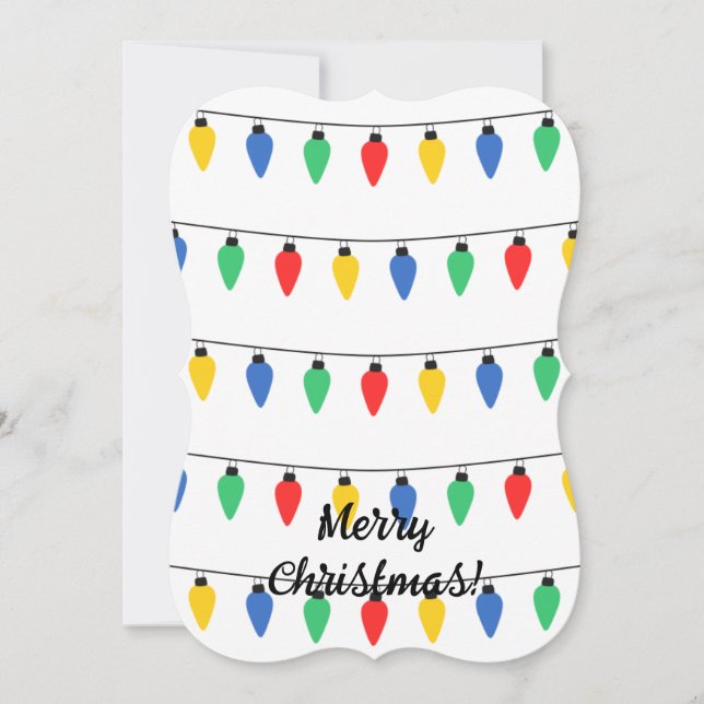 Invitation Lumières de Noël (Devant)