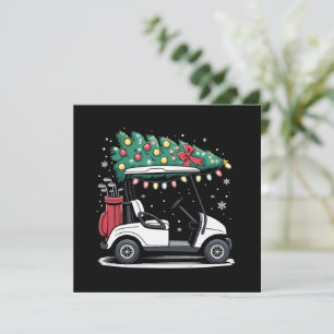 Invitation Lumières de Noël pour voiturette de golf Sport gol