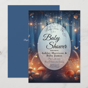 Invitation Lumières Féériques dans une Fête de Naissance sous