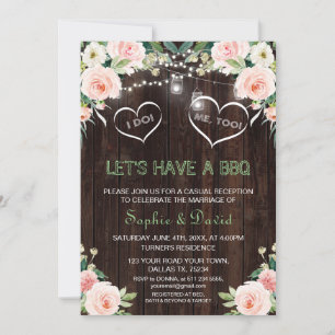 Invitation Lumières Florales Rose Fardé Vieille Bois JE FAIS 