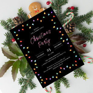 Invitation Lumières scintillantes Famille Photo X Mas Fête de