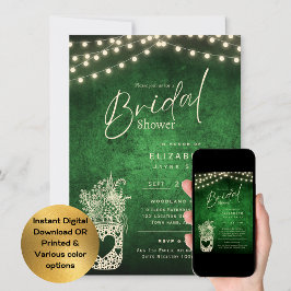 Invitation Lumières scintillantes | Rustic Barn Woodland Mari