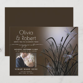 Invitation Luminaire Mocha Fiançailles Lune