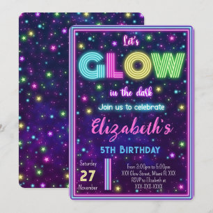 Invitation Lumineuse Modifiable