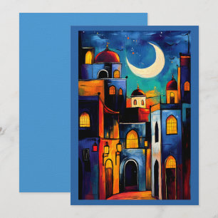 Invitation Luminosité du croissant Mosquées géométriques du